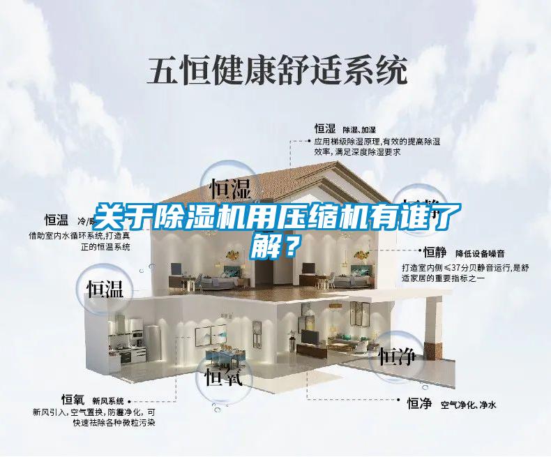 關于除濕機用壓縮機有誰了解？
