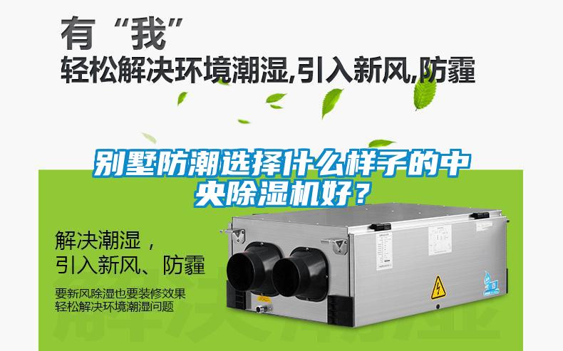 別墅防潮選擇什么樣子的中央除濕機(jī)好？