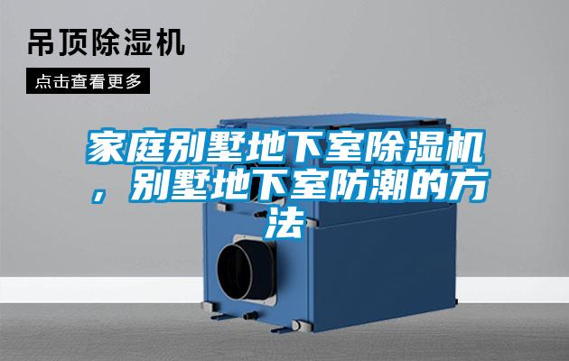家庭別墅地下室除濕機(jī)，別墅地下室防潮的方法