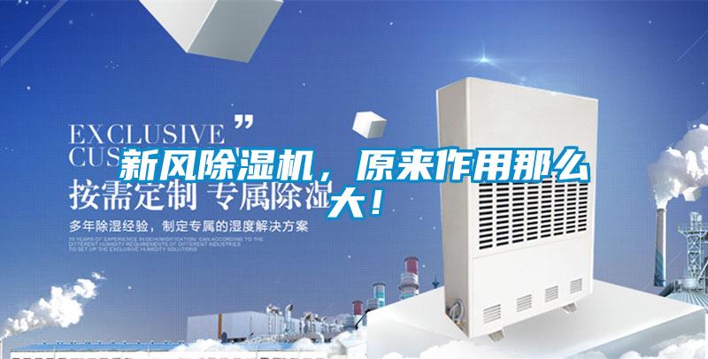 新風(fēng)除濕機(jī)，原來作用那么大！