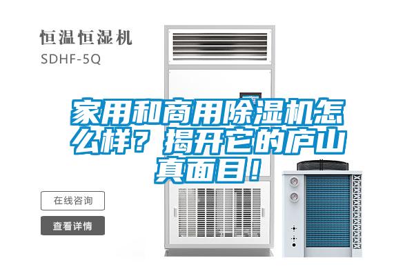 家用和商用除濕機(jī)怎么樣？揭開它的廬山真面目！