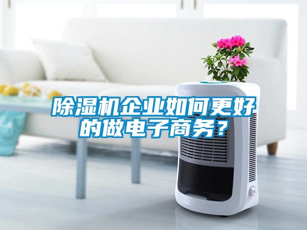 除濕機企業(yè)如何更好的做電子商務(wù)？