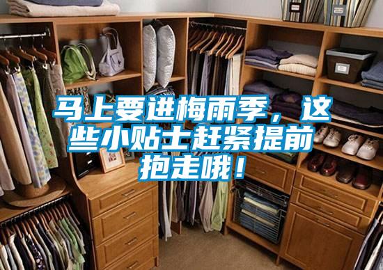 馬上要進(jìn)梅雨季，這些小貼士趕緊提前抱走哦！