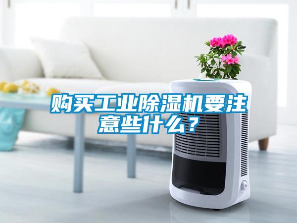 購買工業(yè)除濕機(jī)要注意些什么？