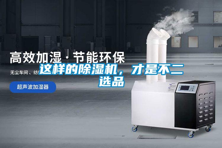 這樣的除濕機，才是不二選品