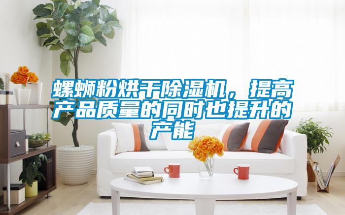 螺螄粉烘干除濕機，提高產品質量的同時也提升的產能