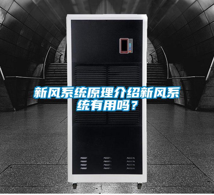 新風(fēng)系統(tǒng)原理介紹新風(fēng)系統(tǒng)有用嗎？