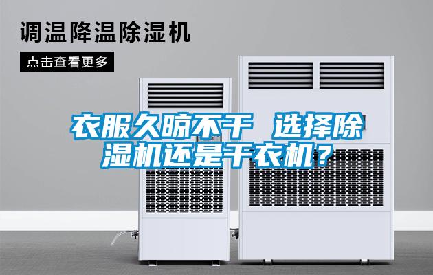 衣服久晾不干 選擇除濕機還是干衣機？