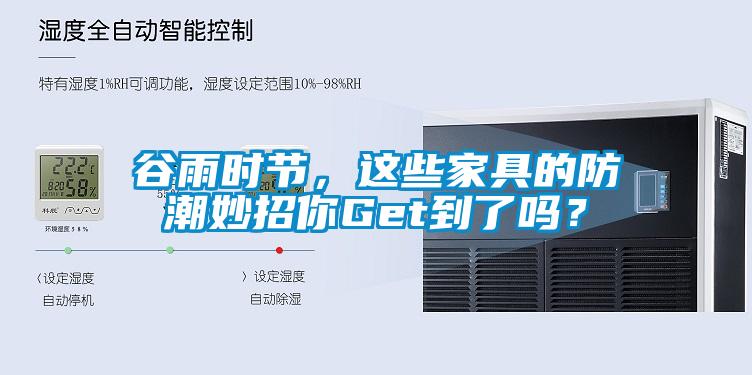 谷雨時(shí)節(jié)，這些家具的防潮妙招你Get到了嗎？