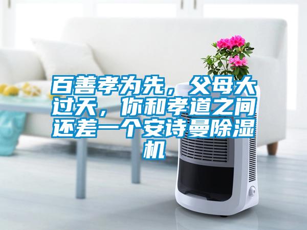 百善孝為先，父母大過天，你和孝道之間還差一個安詩曼除濕機
