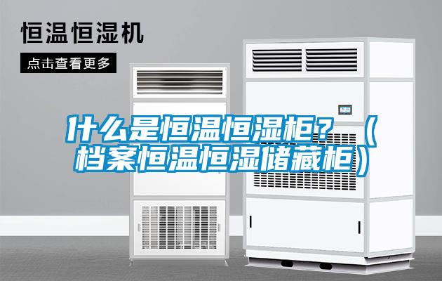 什么是恒溫恒濕柜？（檔案恒溫恒濕儲藏柜）