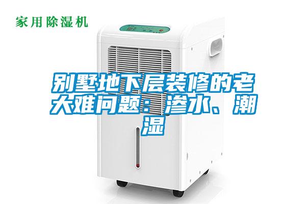 別墅地下層裝修的老大難問題：滲水、潮濕