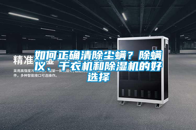 如何正確清除塵螨？除螨儀、干衣機和除濕機的好選擇