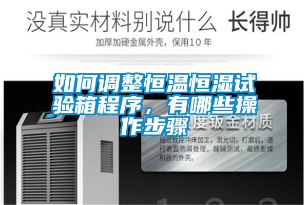 如何調(diào)整恒溫恒濕試驗(yàn)箱程序，有哪些操作步驟
