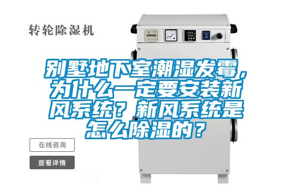 別墅地下室潮濕發(fā)霉，為什么一定要安裝新風(fēng)系統(tǒng)？新風(fēng)系統(tǒng)是怎么除濕的？