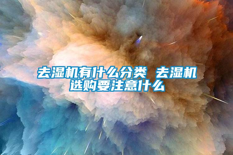 去濕機(jī)有什么分類(lèi) 去濕機(jī)選購(gòu)要注意什么
