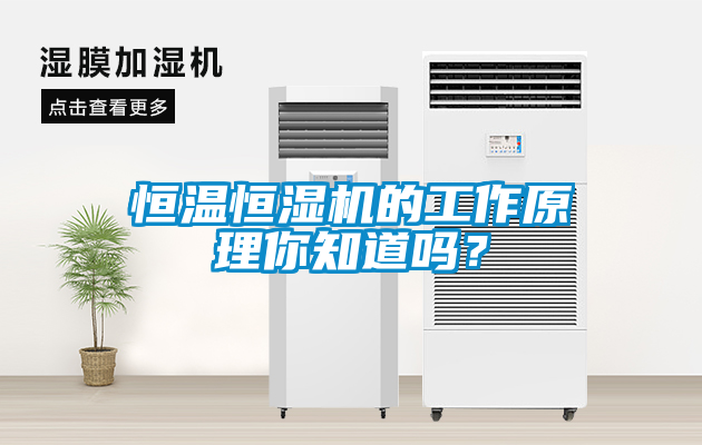 恒溫恒濕機的工作原理你知道嗎？