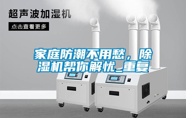 家庭防潮不用愁，除濕機(jī)幫你解憂_重復(fù)