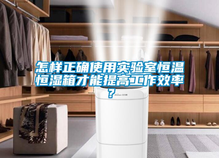 怎樣正確使用實(shí)驗(yàn)室恒溫恒濕箱才能提高工作效率？