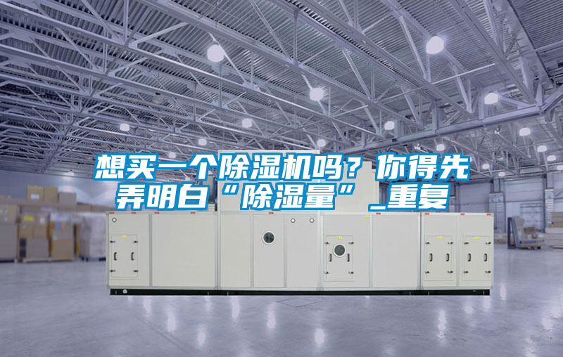 想買一個除濕機(jī)嗎？你得先弄明白“除濕量”_重復(fù)