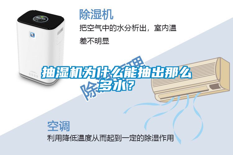 抽濕機為什么能抽出那么多水？