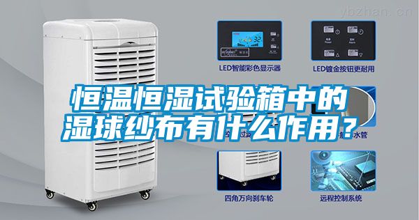 恒溫恒濕試驗箱中的濕球紗布有什么作用？