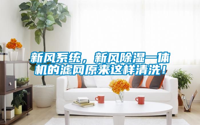 新風(fēng)系統(tǒng)，新風(fēng)除濕一體機(jī)的濾網(wǎng)原來(lái)這樣清洗！