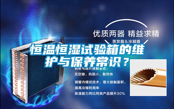 恒溫恒濕試驗箱的維護與保養(yǎng)常識？