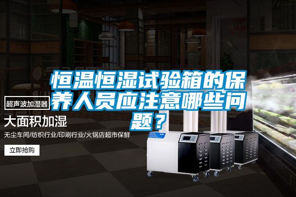 恒溫恒濕試驗(yàn)箱的保養(yǎng)人員應(yīng)注意哪些問題？