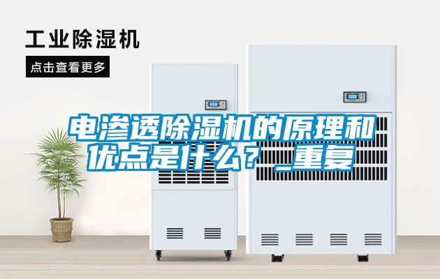 電滲透除濕機的原理和優(yōu)點是什么？_重復