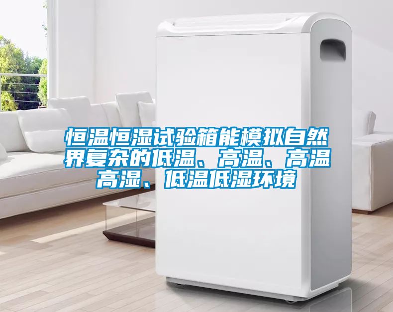 恒溫恒濕試驗(yàn)箱能模擬自然界復(fù)雜的低溫、高溫、高溫高濕、低溫低濕環(huán)境