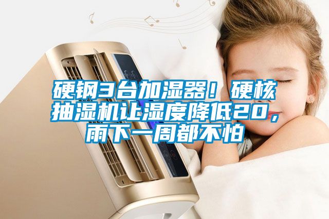 硬鋼3臺加濕器！硬核抽濕機(jī)讓濕度降低20，雨下一周都不怕