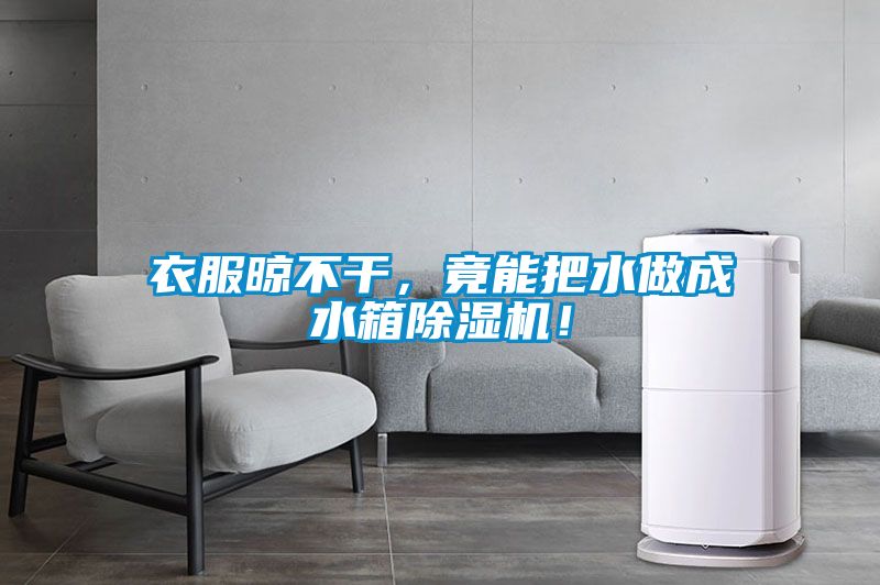 衣服晾不干，竟能把水做成水箱除濕機！